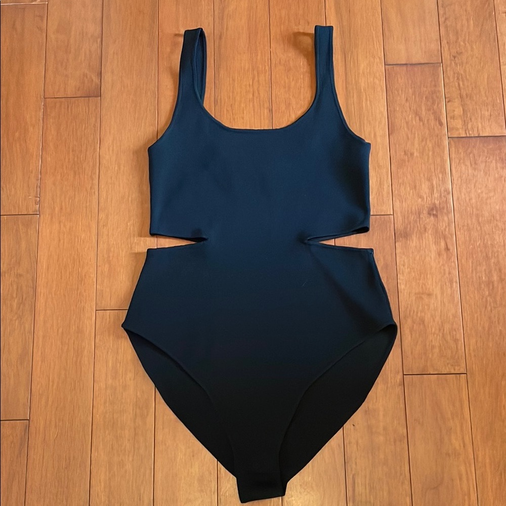 Mango Black Cutout Bodysuit